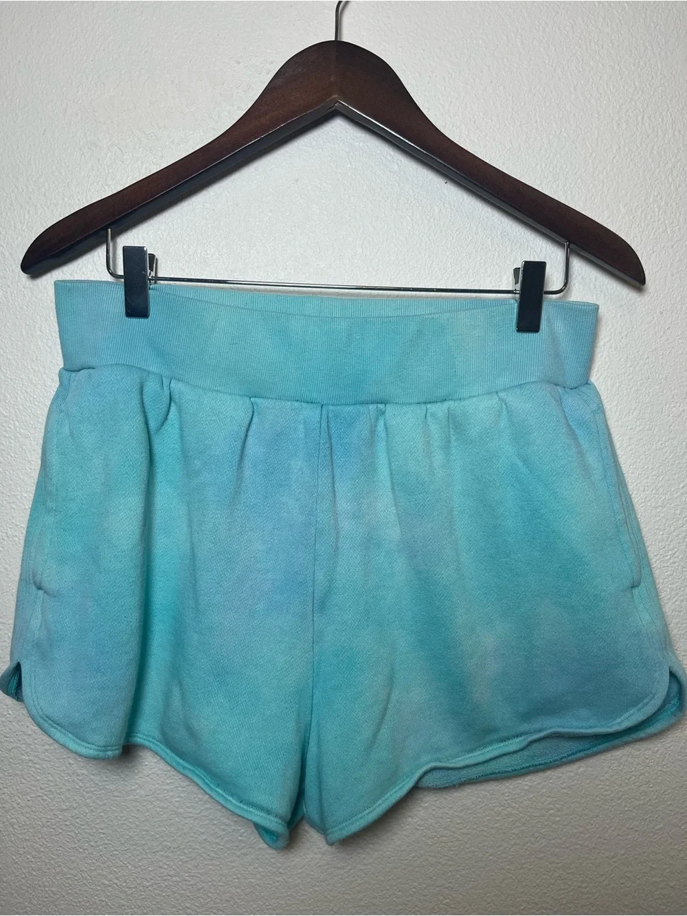 Victoria's Secret Turquoise Tie-Dye Athletic Pull-On Shorts